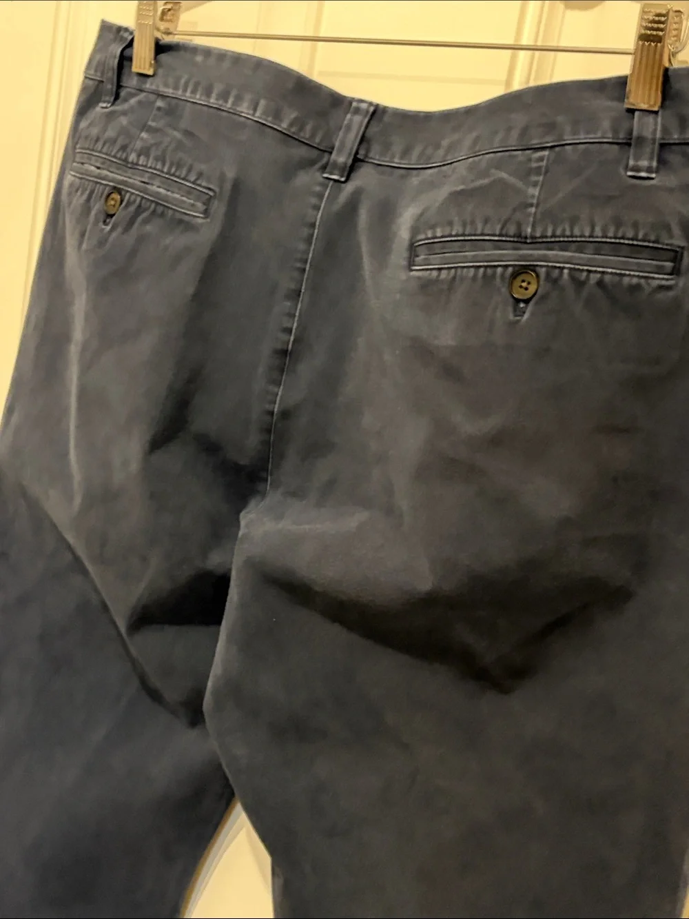 Men's Bonobos Navy Chino Pants - Classic Straight Fit 38 x 30